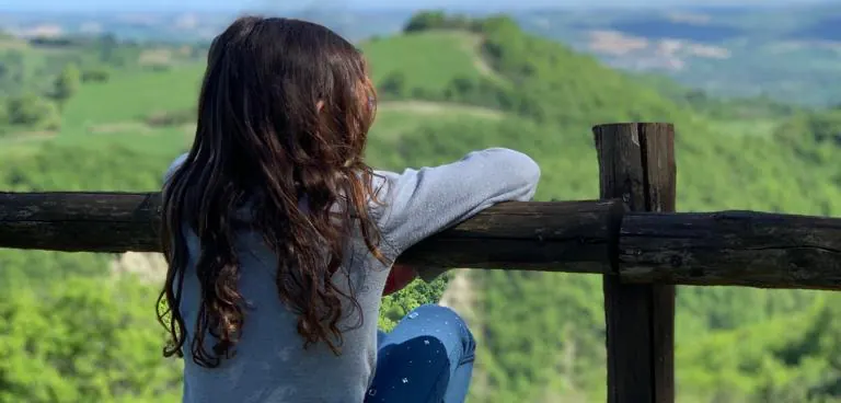 Vista sulle colline dal casale